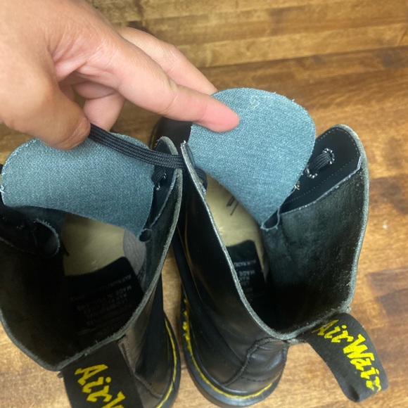 Dr. Martens Black Lace Up Combat Boots - Picture 9 of 16